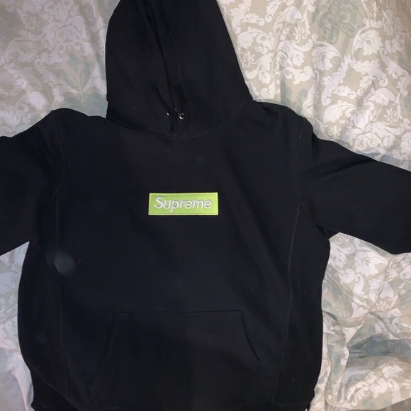 supreme neon hoodie